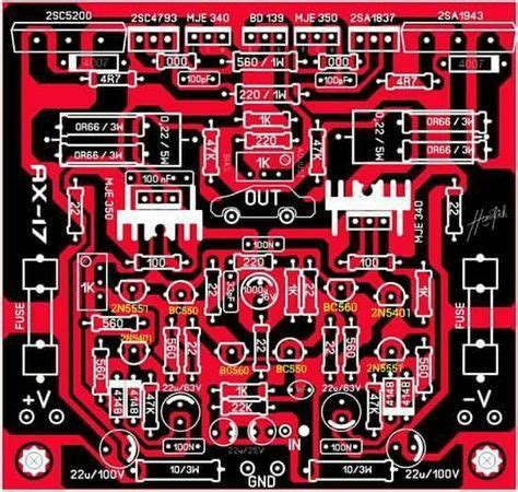 Please remember that always use original or good quality one transistor. PCB Power Apex AX17 | Audio amplifier, Electronics circuit, Amplifier