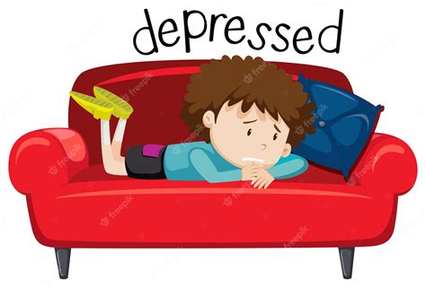 Free Vector English Vocabulary Word Of Depressed