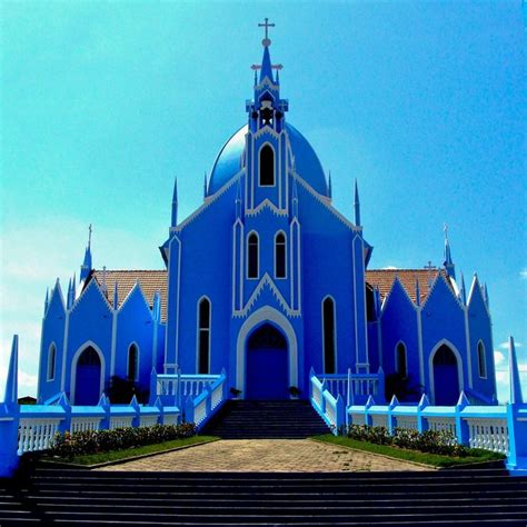 Blue Church Church Place Of Worship Places