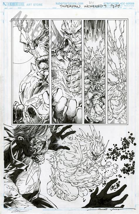 Comic Art For Sale From Albert Moy Superman Unchained Issue 9 Page 24