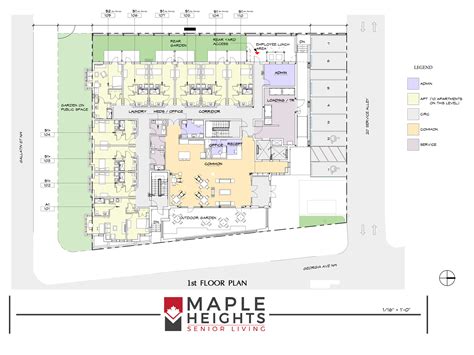 Senior Living Floor Plans Maple Heights 1st Floor Maple Heights