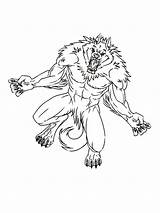 Werwolf Coloringpages sketch template