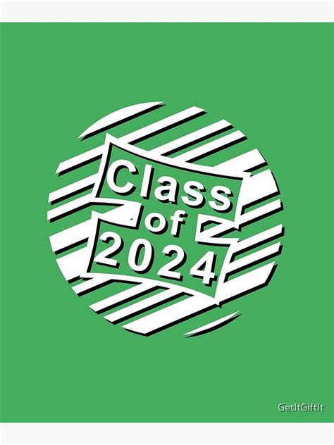 Class Of 2024 Graduation Design Canvas Print By Getittit Redbubble