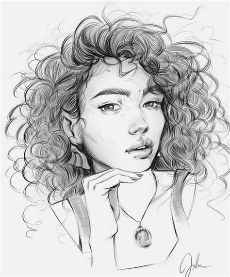 Girl Curly Hair Drawing Reference Best Hairstyles Ideas For Women And Men In 2023