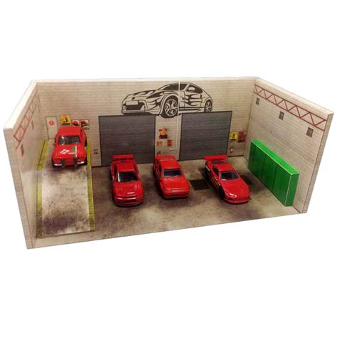 Hot Wheels Printable Garage Diorama Template Hot Wheels Display D