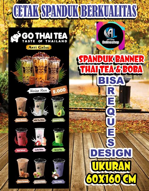 Jual Spanduk Banner Minuman Boba Minuman Viral Bubble Tea Indonesia IMAGESEE
