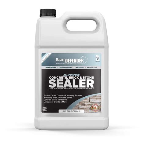 All Purpose Concrete Brick And Stone Sealer Clear Penetrating Water