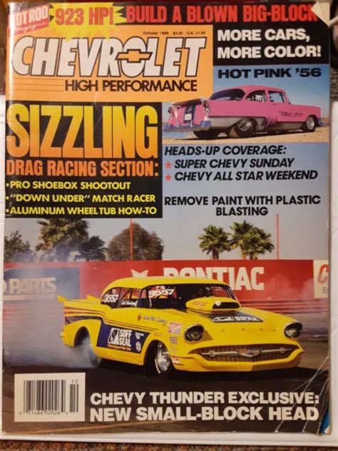 Hot Rod Magazine Chevrolet High Performance Magazine October 1989 Hot
