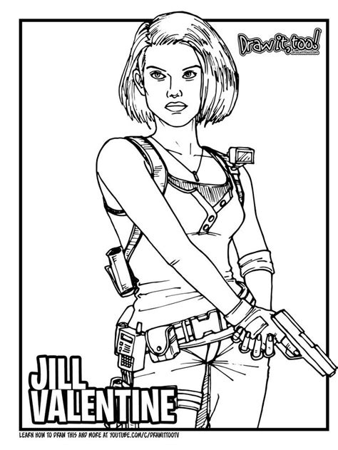 Free Resident Evil Coloring Pages Download And Print Resident Evil