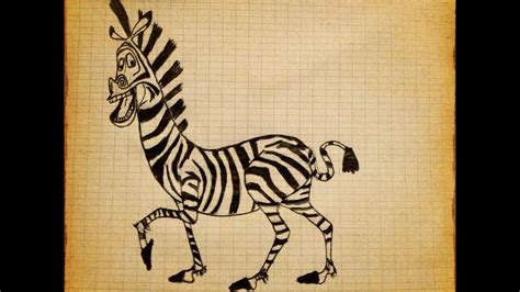 You can achieve it through books, online sites or online art courses. How to draw Zebra-Marty Madagascar - YouTube