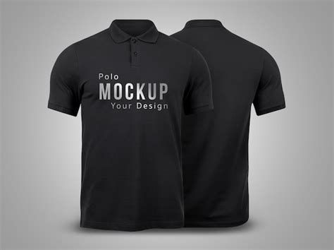2107 Polo T Shirt Mockup Front And Back Psd Free Branding Mockups File