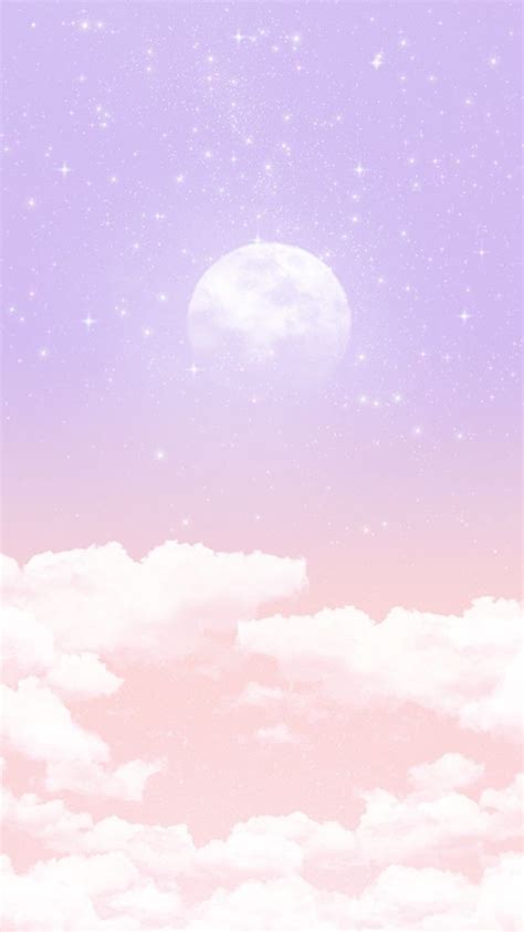 Pastel Moon Wallpaper