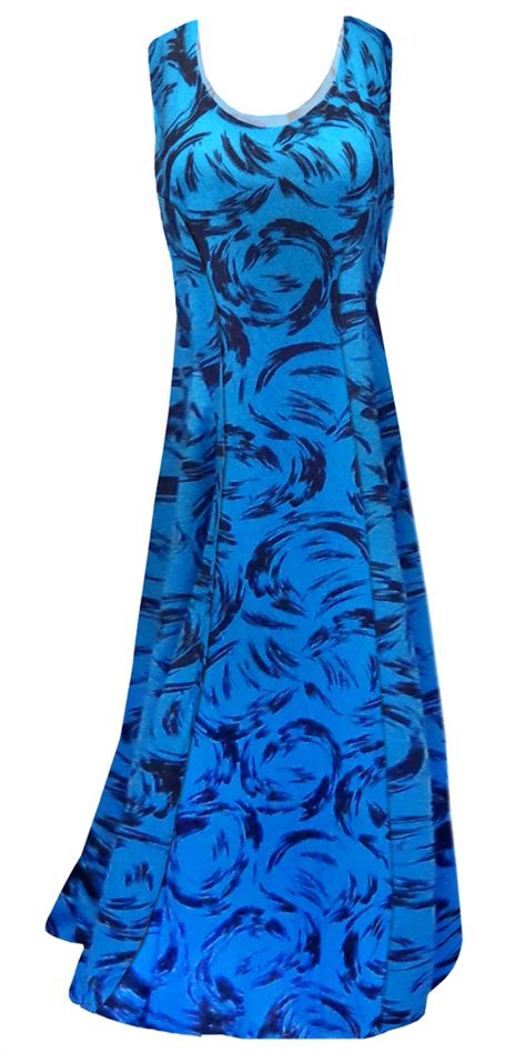 Sold Out Blue With Black Splashes Poly Cotton Print Plus Size Princess