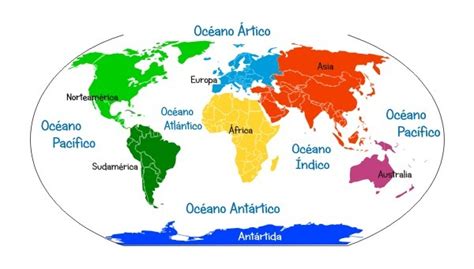 Esquematize O Planisfério Identificando Os Continentes E Oceanos
