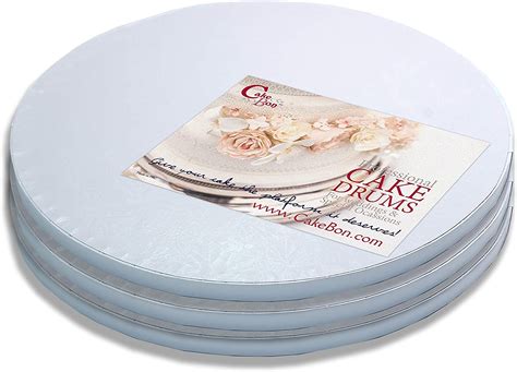 Buy Cakebon Cake Drums Round 12 Inches White 3 Pack Sturdy 12