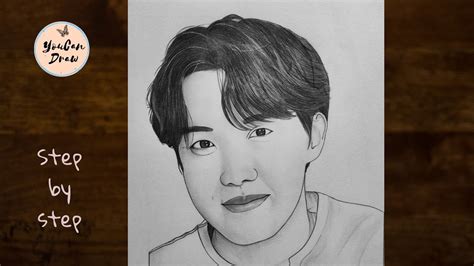 How To Draw Jhope Step By Step Bts Members Drawing Tutorial