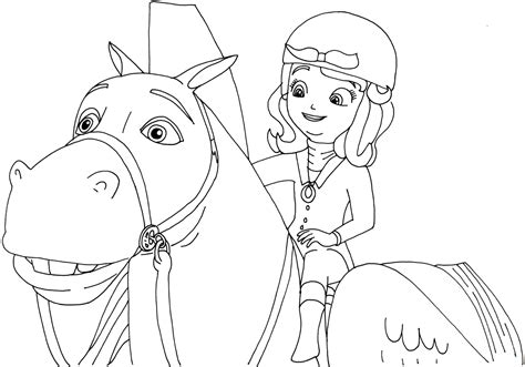 Sofia The First Coloring Pages Minimus And Sofia The First Coloring Page
