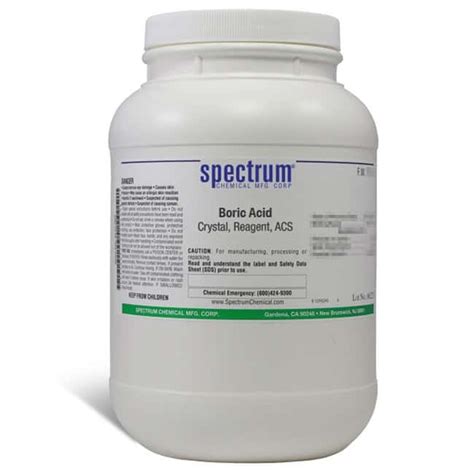 Boric Acid Crystal Acs 995 Spectrum Chemical Fisher Scientific