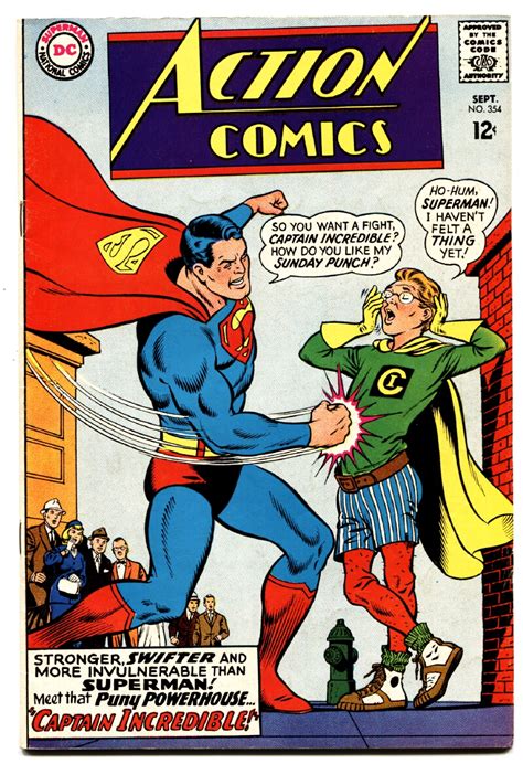 Action Comics 354 Comic Book 1967 Superman Dc Comics Vf 1967 Comic
