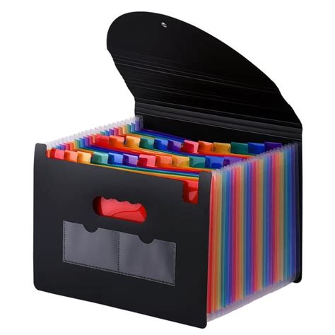 Andoer 24 Pockets Expanding File Folder With Cover Accordian File