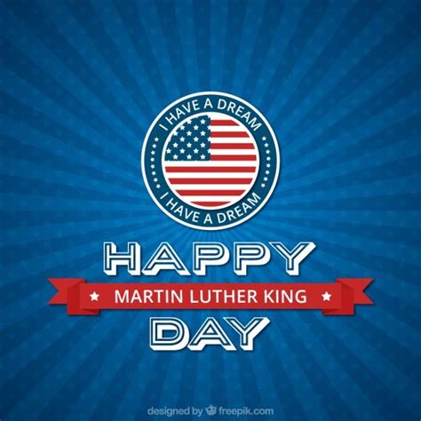 Happy Martin Luther King Day Free Vector Martin Luther King Day