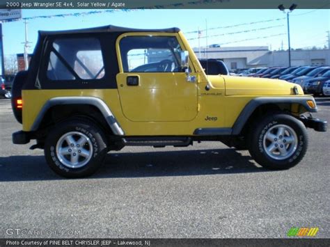 2000 Jeep Wrangler Se 4x4 In Solar Yellow Photo No 41808379