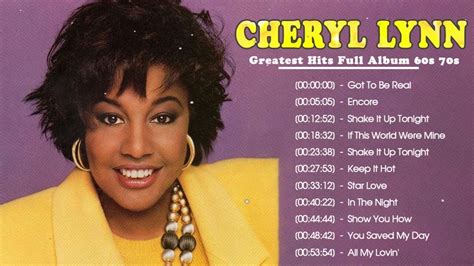 The Very Best Of Cheryl Lynn Cheryl Lynn Greatest Hits Full Album 2022