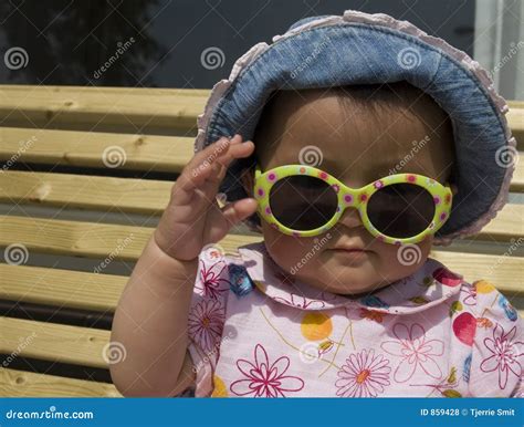 Baby Girl With Sunglasses Stock Photo Image Of Skirt Grow 859428