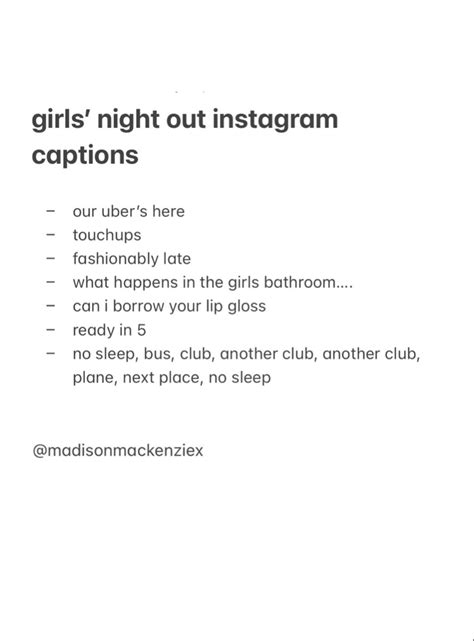 Aesthetic Captions Aesthetic Girls Night Out Girls Night Out Night Out Captions Girl