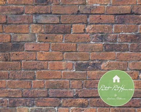 Printable Seamless Larger Brick Wall Dollhouse Wallpaper Etsy