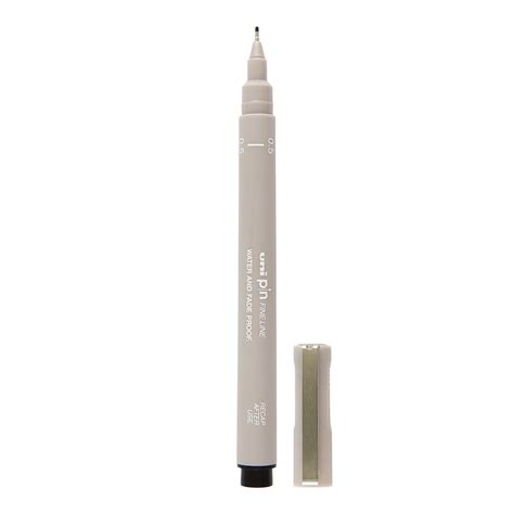 Uni Pin Fine Line Pen Light Grey