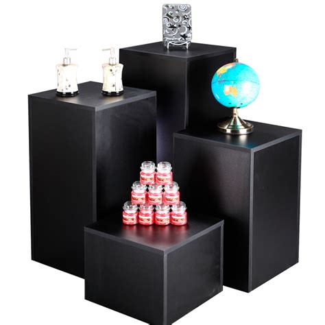 black laminate pedestal displays with 15 top specialty store services