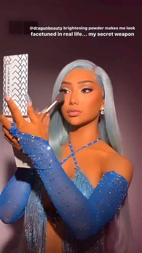 Nikita Dragun Shows Off All Her Assets While Rocking All Blue Arriving