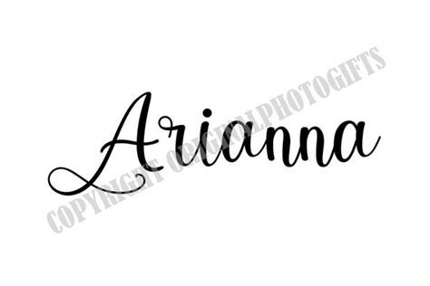 Arianna Svg Names Svg Beautiful Baby Names Svg Baby Infant Etsy Israel