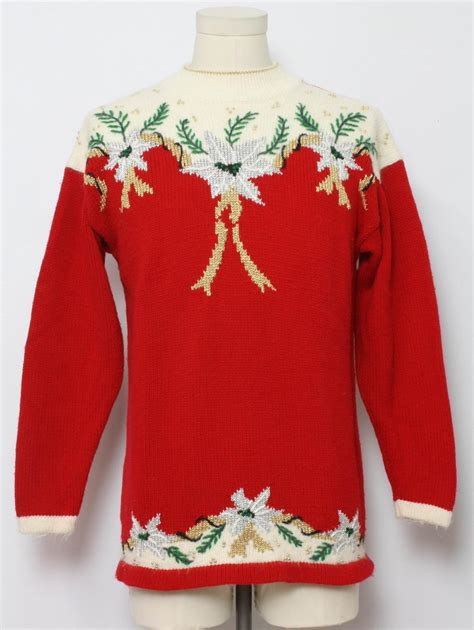 Retro Eighties Vintage Ugly Christmas Sweater 80s Authentic Vintage