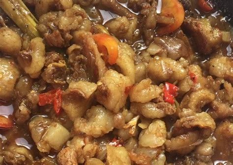 Oseng mercon sapi daging tetelan gajih tumis pedas загрузил: Resep Lemak Keto oleh MiiRa Miira - Cookpad