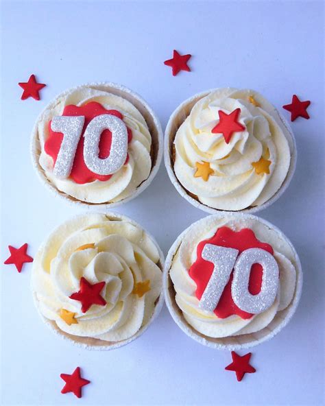 Double Glittered Number And Swirls Cupcakes Karens Cakes