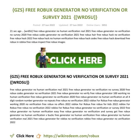 Free Robux Generator No Verification Or Survey 2021 4325pdf Docdroid