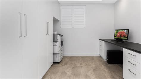 In most instances, this happens because the space and the storage in it aren't organised optimally; Polyurethane study fit-out with storage cabinets - Sefton ...