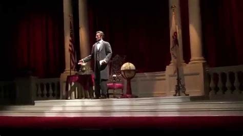 Great Moments With Mr Abraham Lincoln Audio Animatronic Stage Show In Full Disneyland Theme