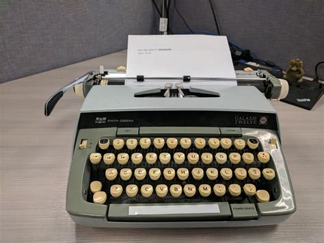 My Coworker Replaced My Laptop And Dual Monitor Setup With His Grandfathers Typewriter R