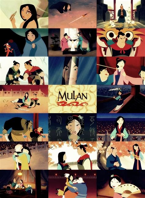 Disney Movie Collage Mulan Mulan Photo 16452154 Fanpop