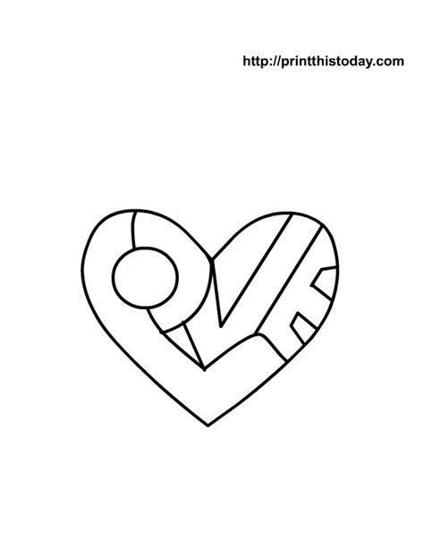 Heart Coloring Pages Print This Today Coloring Pages For Teenagers