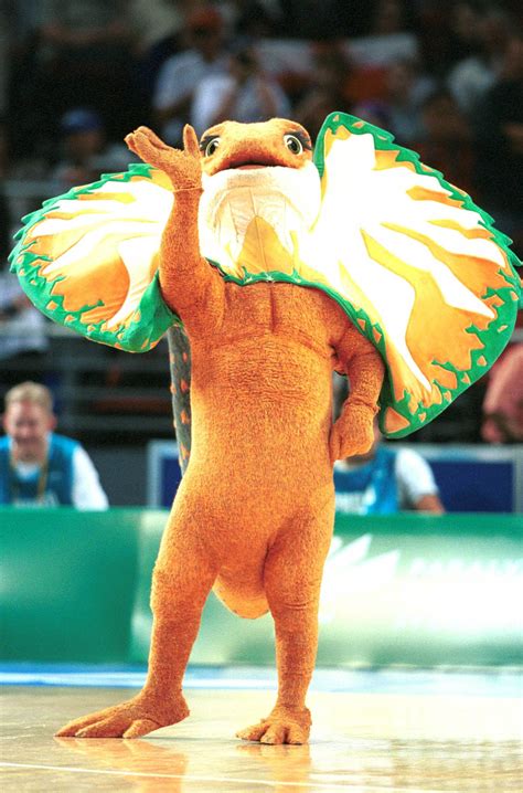 Sydney Paralympic Mascot Lizzie The Frilled Neck Lizard Mascot