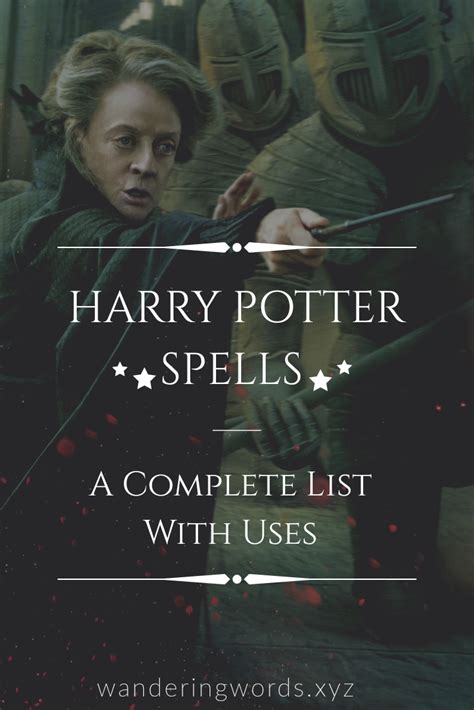 Harry Potter Spells A Complete List With Uses Harry Potter Spells