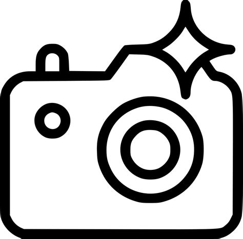 Camera Flash Svg Png Icon Free Download (#570378) - OnlineWebFonts.COM png image