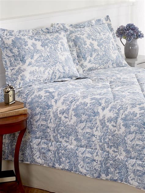 Essex Toile Comforter In 2021 Blue And White Comforter Comforters