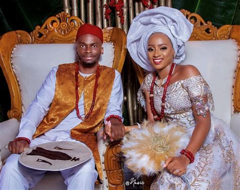 Clipkulture Igbo Bride And Groom In Traditional Wedding Attire Vlrengbr