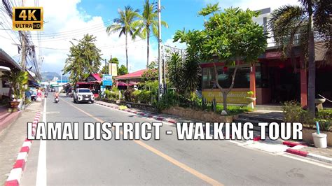 K Koh Samui Lamai District Walking Tour Streets Of Thailand YouTube