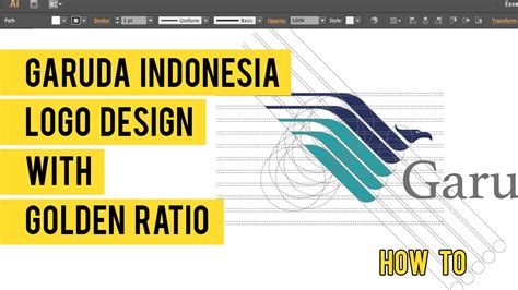 Desain Logo Garuda Indonesia Dengan Golden Ratio Di Adobe Illustrator